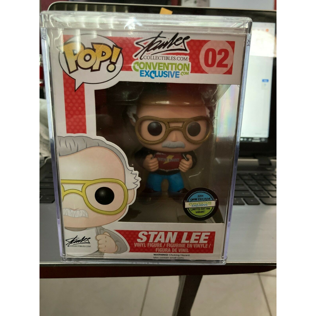 Funko POP! Stan Lee SuperCon 02 2014 Very Rare & Vaulted w/Pop protector