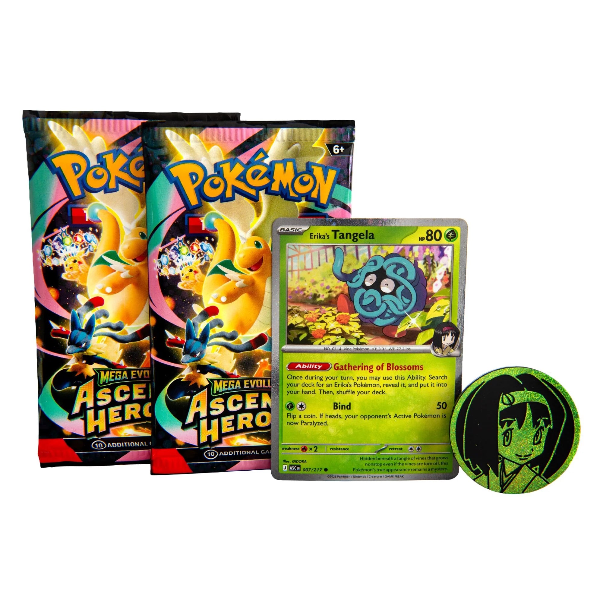 PokemonTCG: Mega Evolution - Ascended Heroes 2 Pack Blister 2026 (Random Promo)