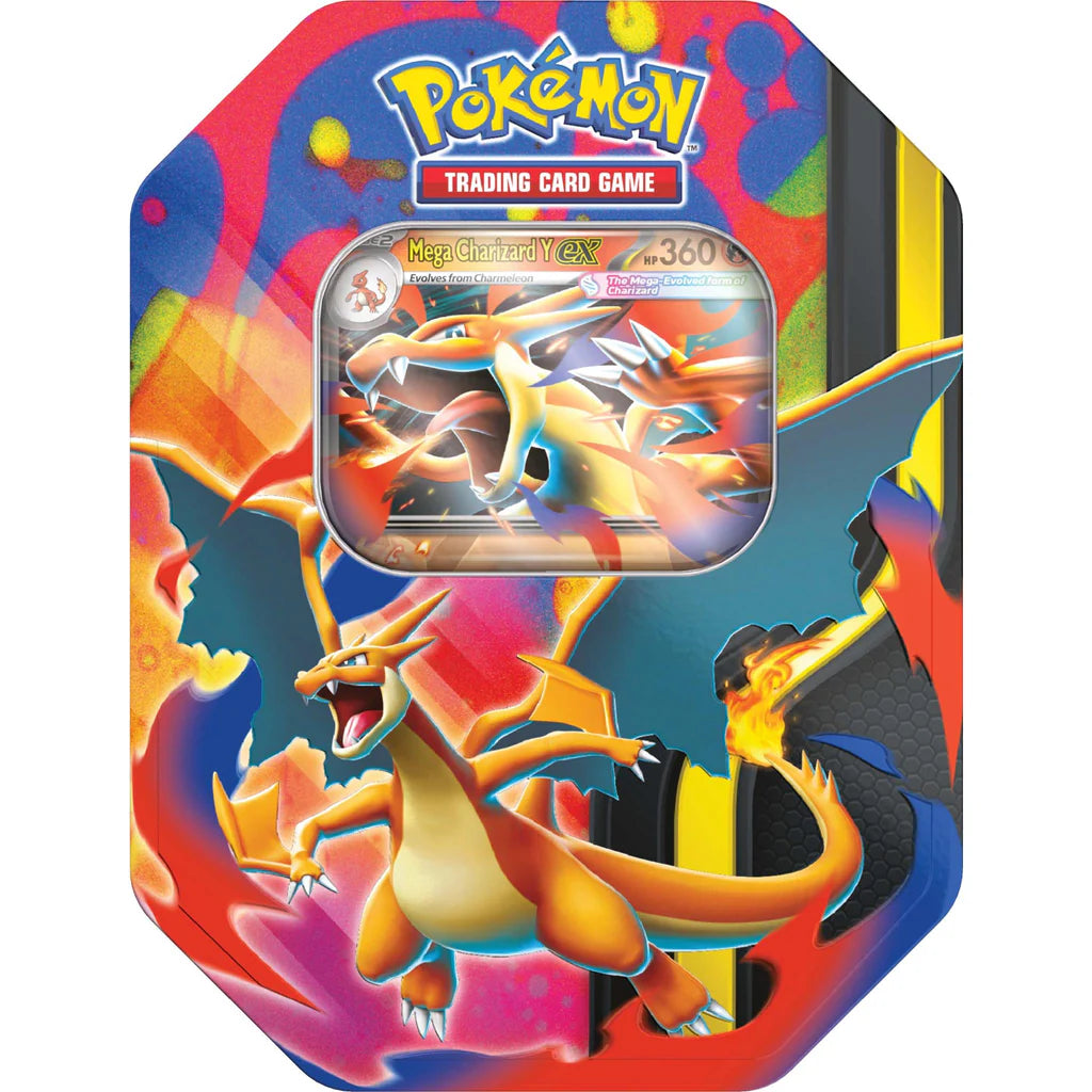 Pokémon TCG: Mega Charizard Tin メガリザードンX Amazon.com: Pokémon TCG: Mega Charizard and Tin : Toys & Games