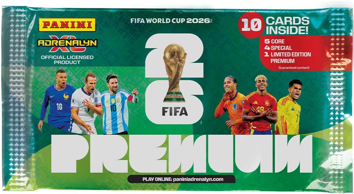 adrenalyn limited edition cards Panini FIFA World Cup 2026 Adrenalyn XL Trading Cards (Premium Pack) – retroforless