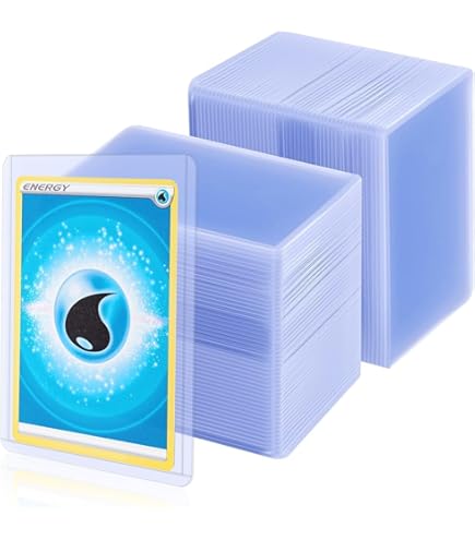 trading card plastic sleeves 25 Pack Hard Plastic Card Sleeves, 3x4 Inch Clear Trading Card Holders – retroforless
