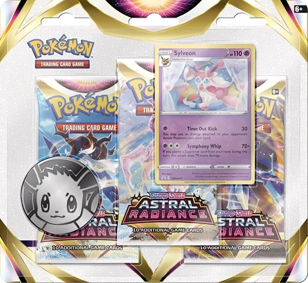 Pokémon Cards: Astral Radiance Blister -Sylveon, Pack of 3