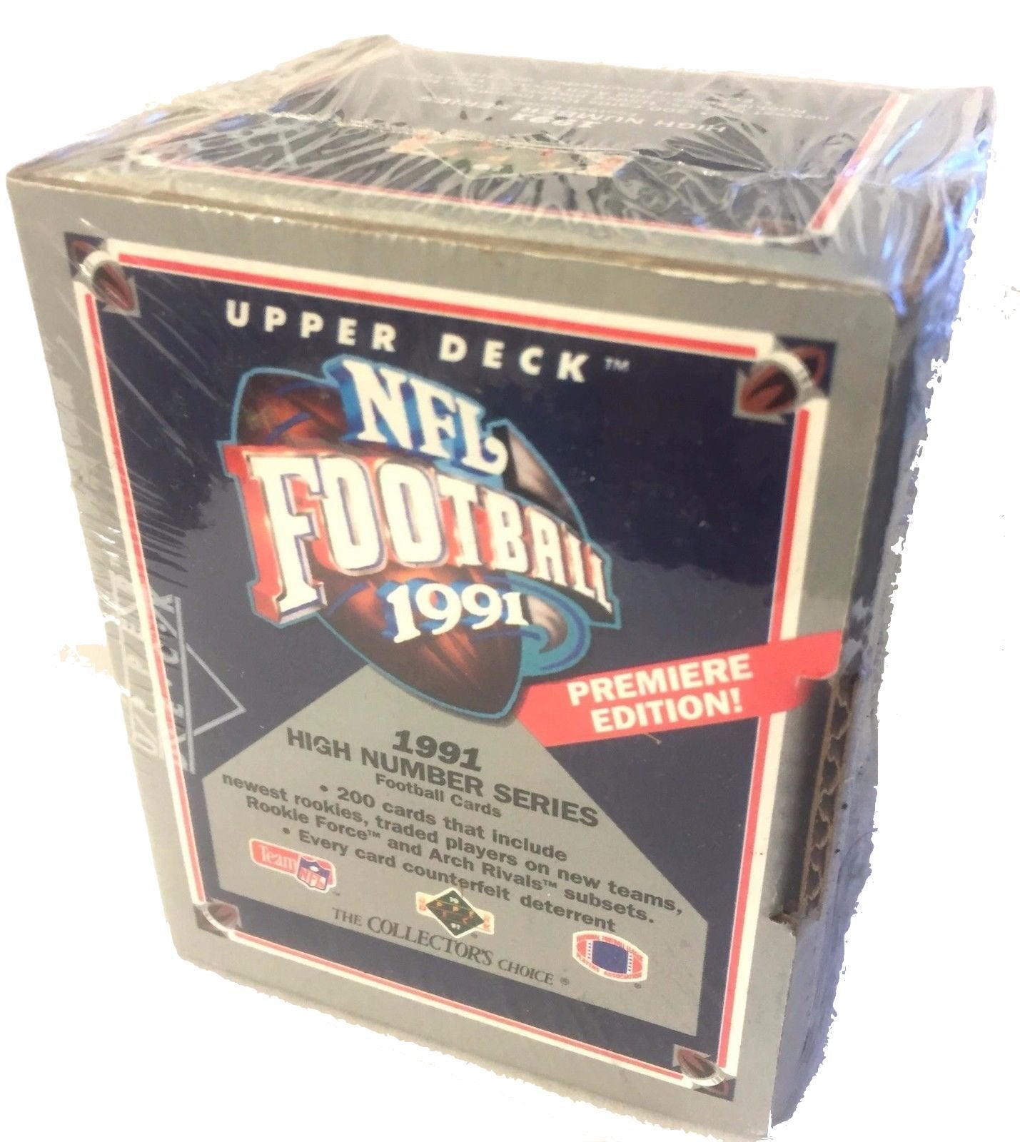 Upper Deck 1991 NFL Football High Number Series Box - 200 Ungraded Cards per Box - Rookies