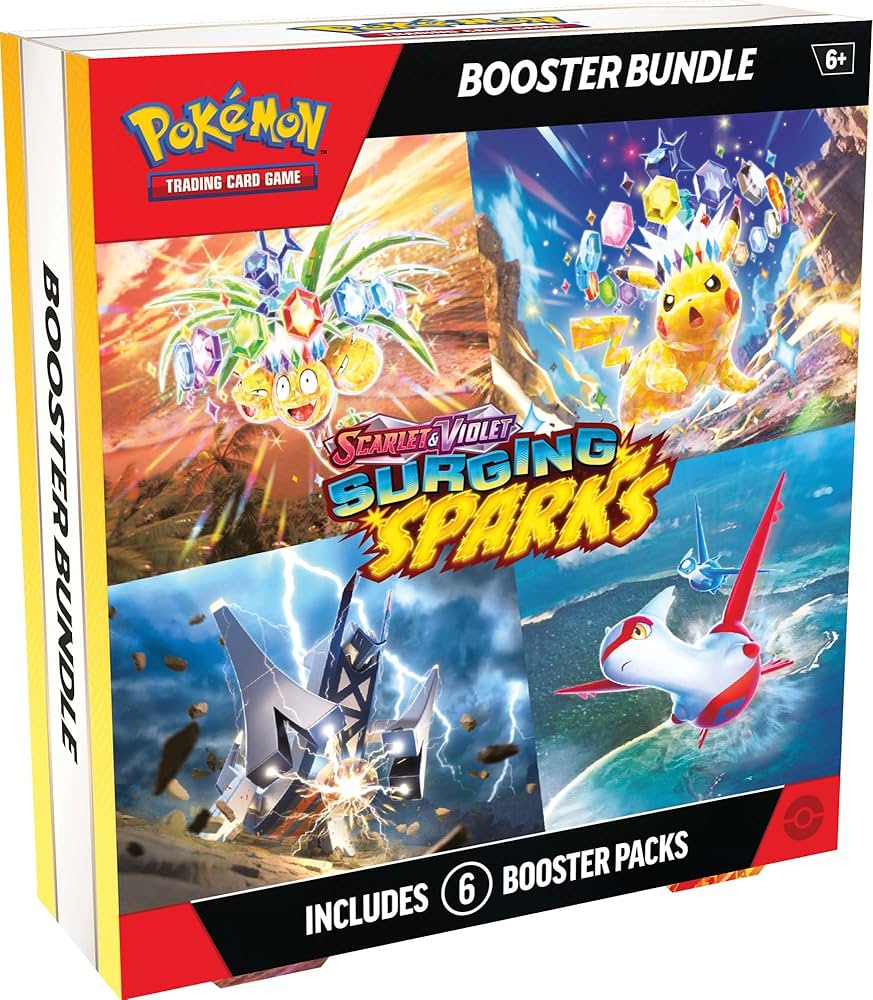 Pokemon TCG: Scarlet & Violet—Surging Sparks Booster Bundle (6 Booster Packs)