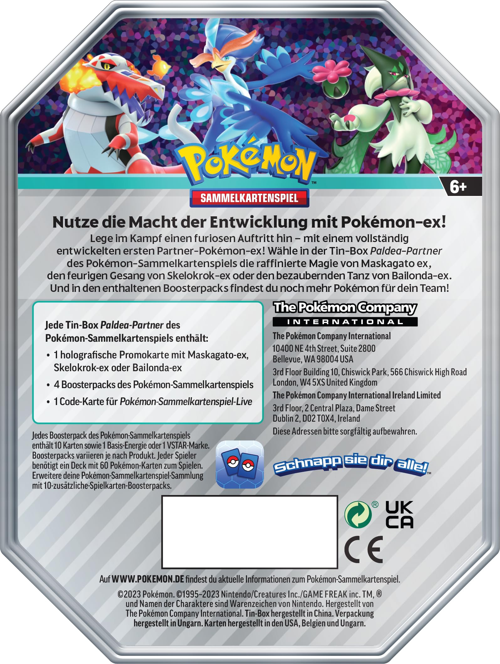 Pokémon - Trading Card Game: Tin-Box