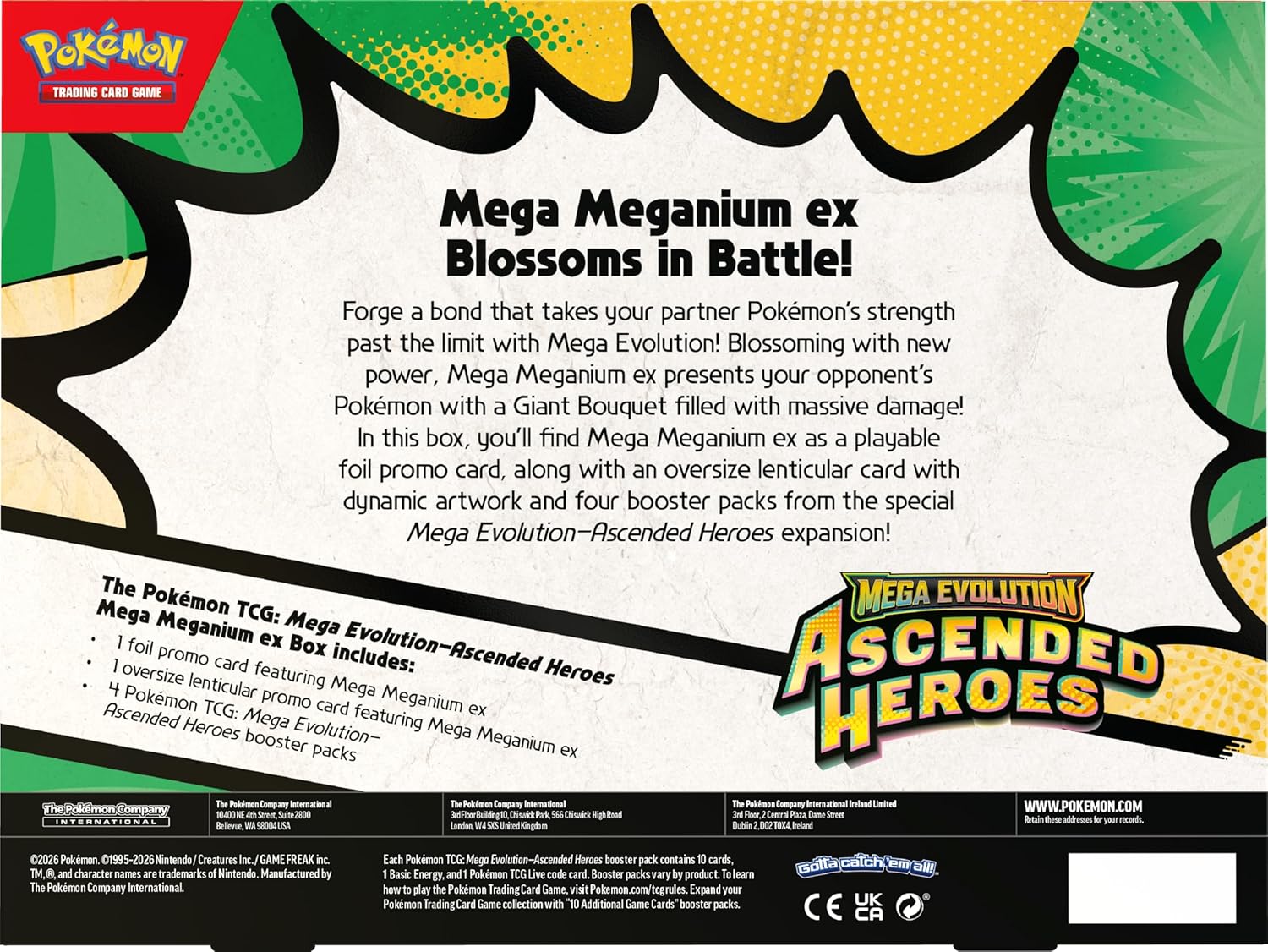 Pokémon TCG: Mega Evolution Ascended Heroes Mega Meganium ex Box
