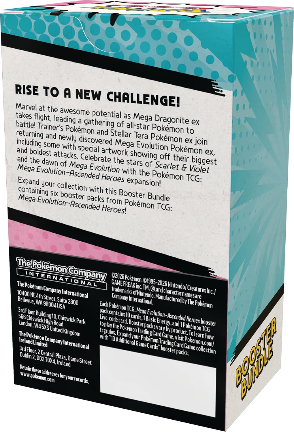 Pokémon Mega Evolution Ascended Heroes Booster Bundle (6 Booster Packs)