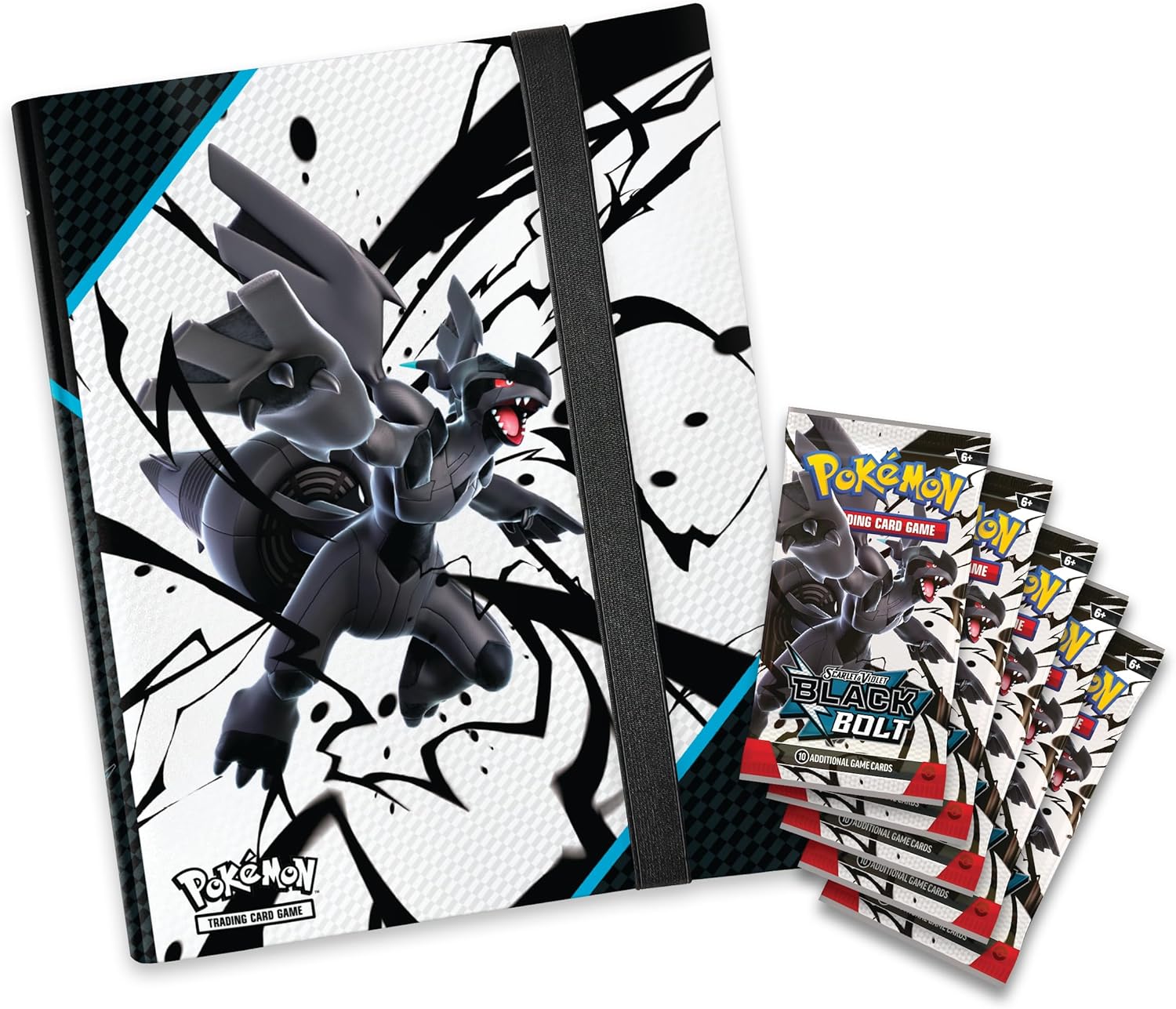 Pokémon TCG: Scarlet & Violet—Black Bolt Binder Collection (Zekrom Binder & 5 Booster Packs)