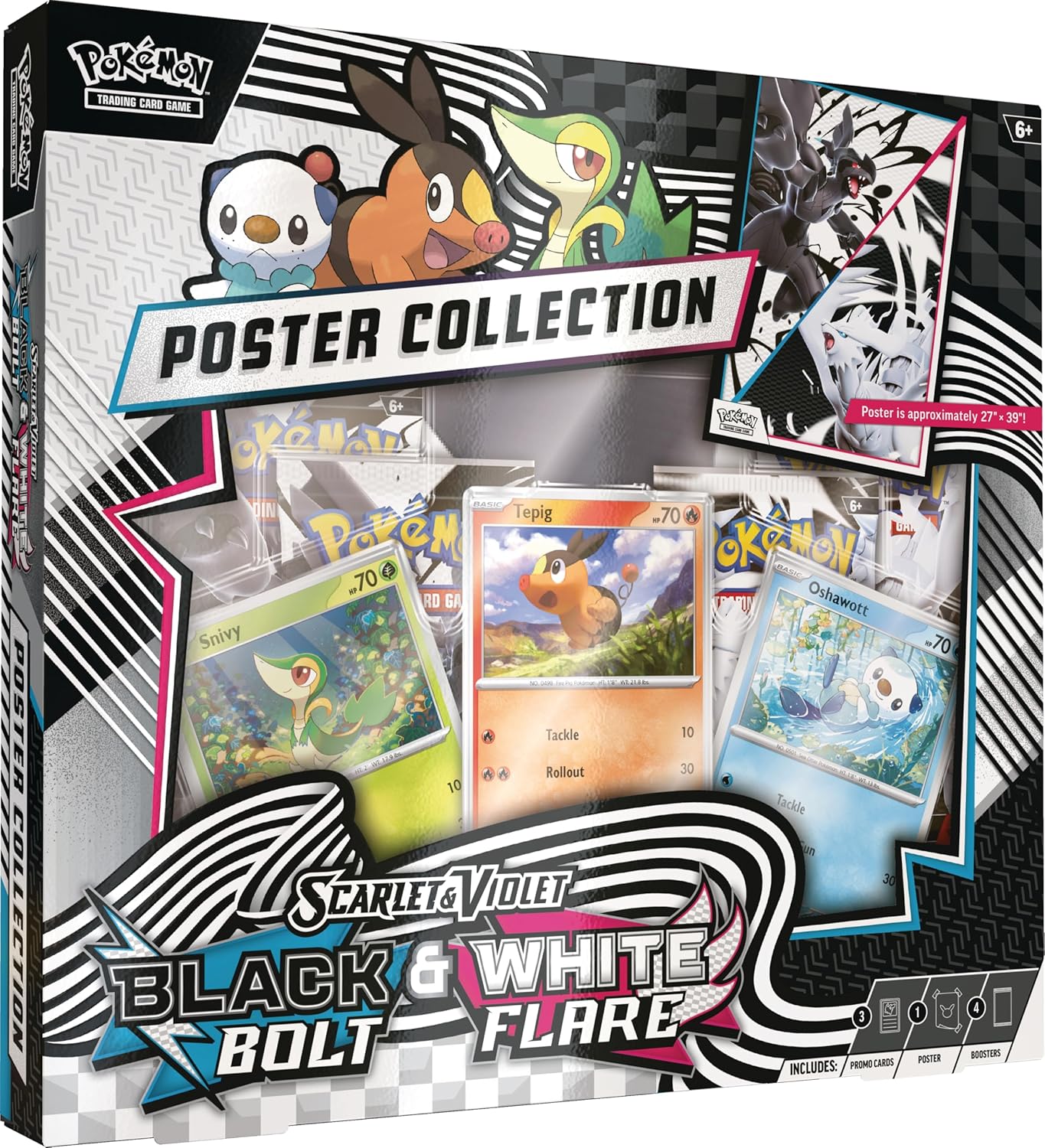 Pokémon: Scarlet & Violet - Black Bolt & White Flare - Unova Poster Collection