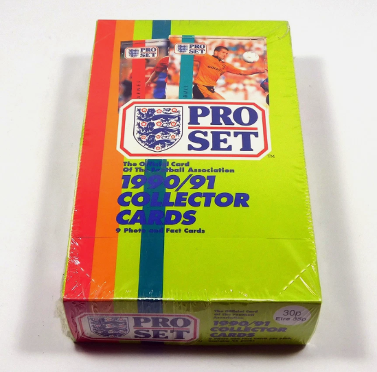 1990-91 Pro Set Soccer Football Box Sealed (48 Packs)