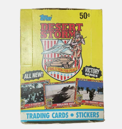 1991 Topps Desert Storm Trading Cards Victory Series Wax Box 36 Sealed Packs
