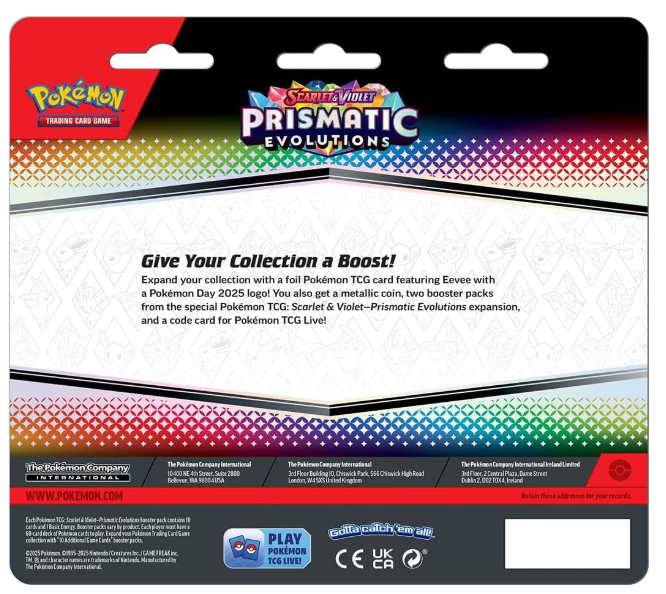 Pokémon TCG: Scarlet & Violet—Prismatic Evolutions 2-Pack Blister