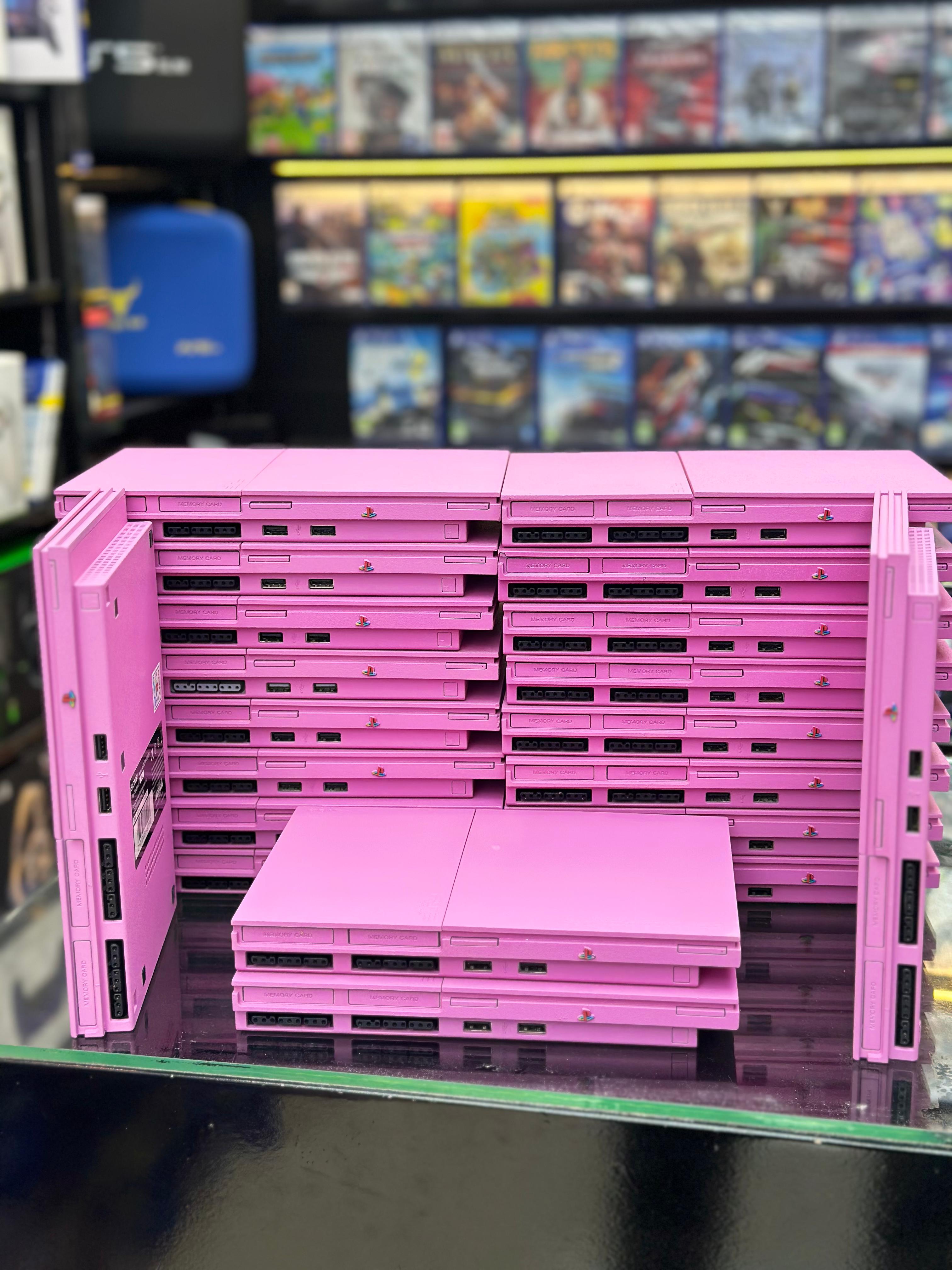 Sony PlayStation 2 – Brand New Modified – Pink Edition – In Box Product Description