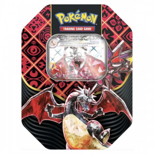 Pokémon Tin Scarlet & Violet; Violet Paldean Fates - Shiny Charizard EX