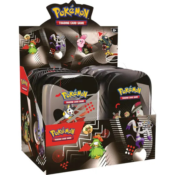 Pokemon Black Bolt & White Flare Unova Mini Tin Display (8 Tins)