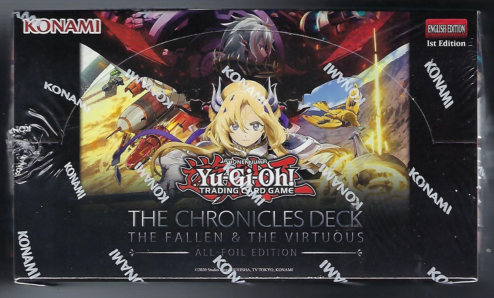 Yu-Gi-Oh! Chronicles: Fallen & Virtuous All-Foil Deck by KONAMI Display (8 Decks)