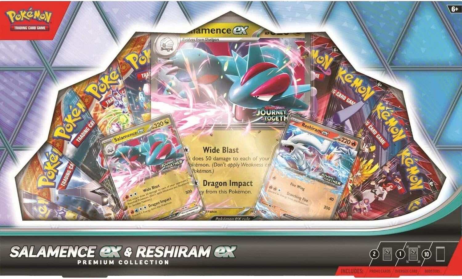 Pokémon TCG Salamence ex & Reshiram ex Premium Collection Box