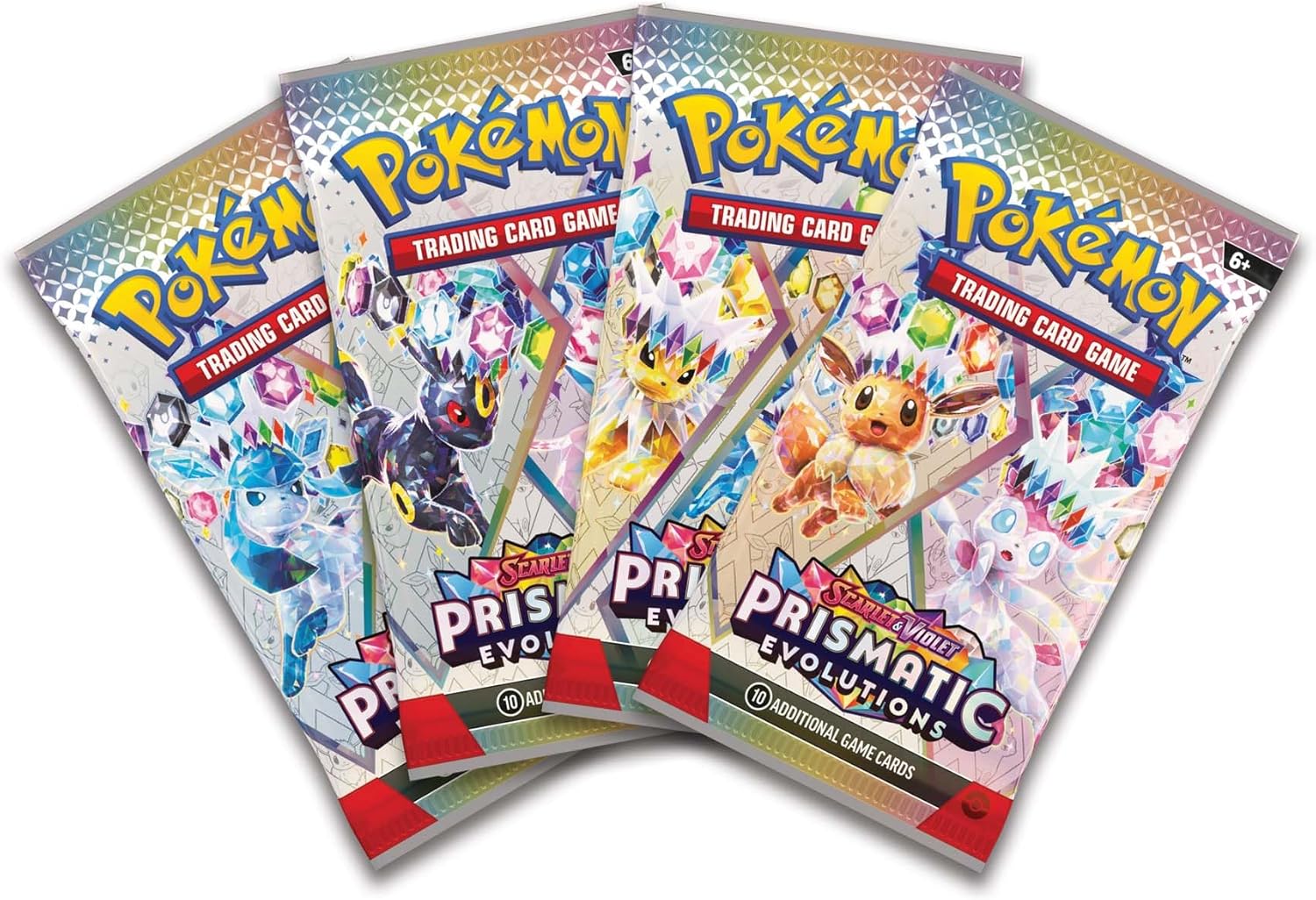 Pokémon: Scarlet & Violet—Prismatic Evolutions Surprise Box (4 Booster Packs & 1 foil Promo Card)