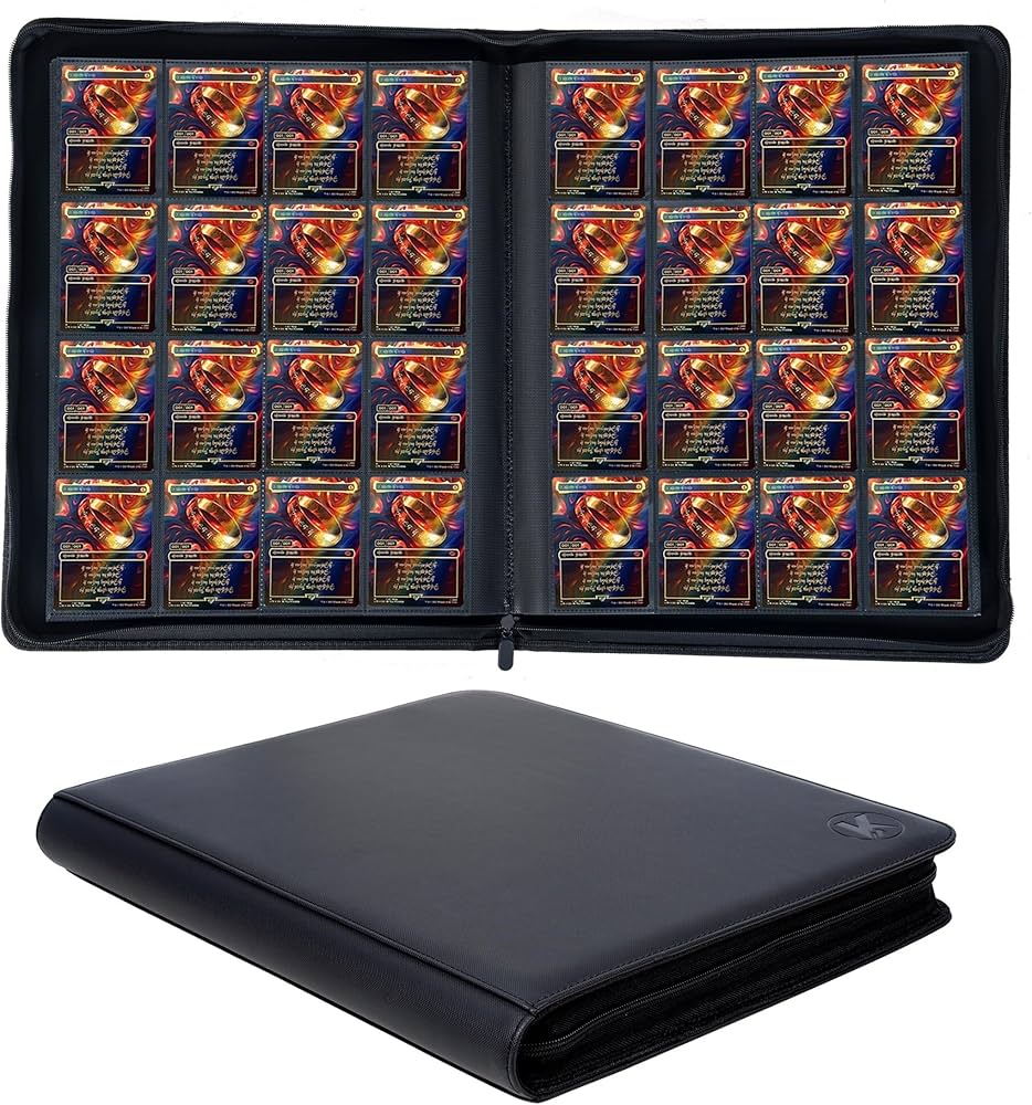 1000+ Pockets Trading Card Binder, 16-Pocket Card Ablum Compatible wit retroforless 1000+ Pockets Trading Card Binder, 16-Pocket Card Ablum Compatible wit retroforless