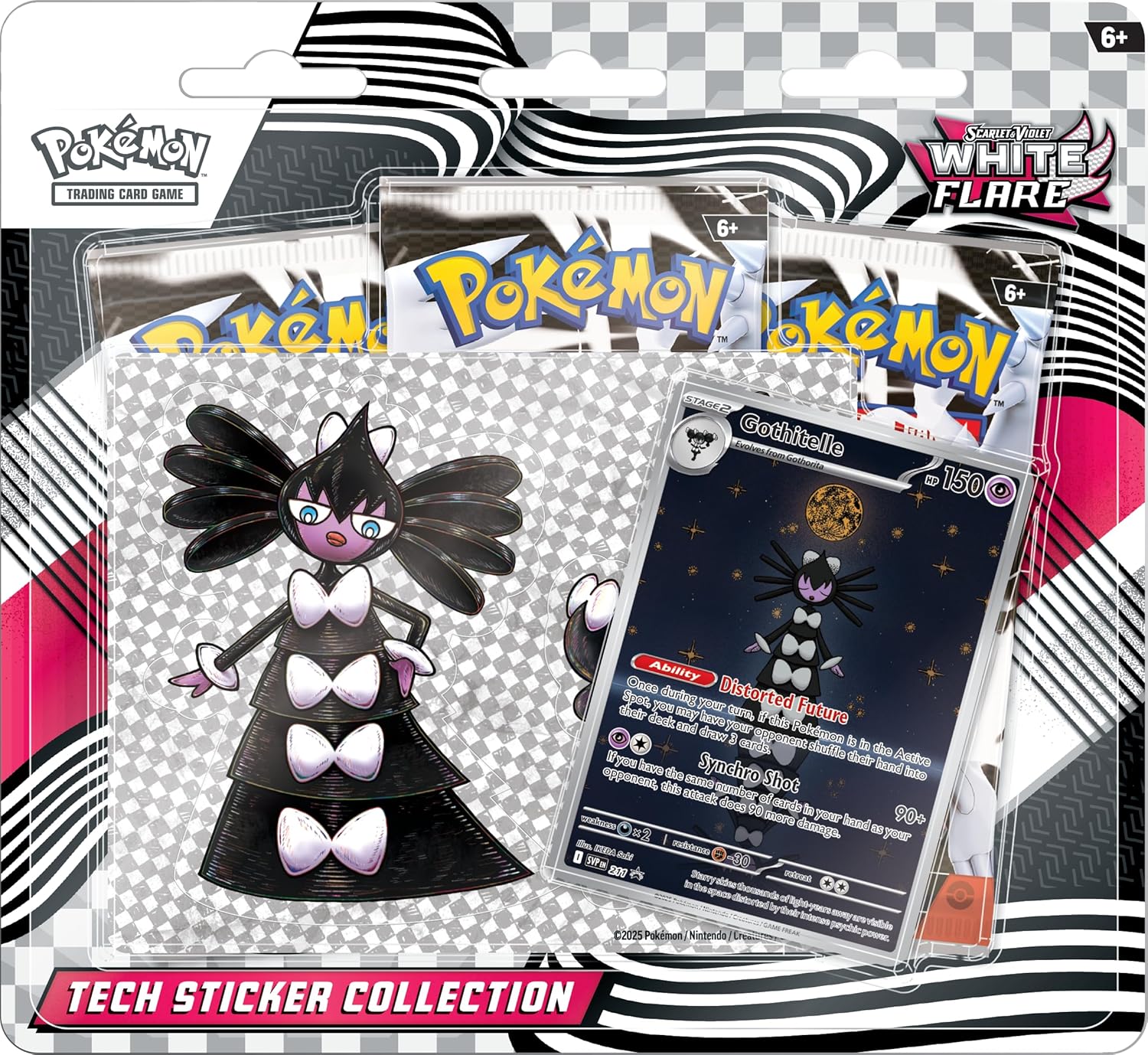 Pokémon Scarlet & Violet White Flare Tech Sticker Blister