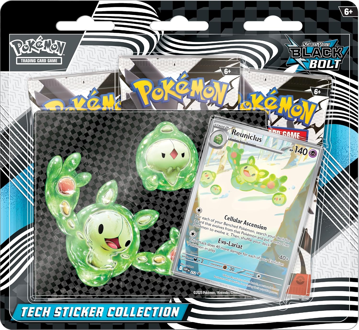 Pokémon Scarlet & Violet Black Bolt Tech Sticker Blister