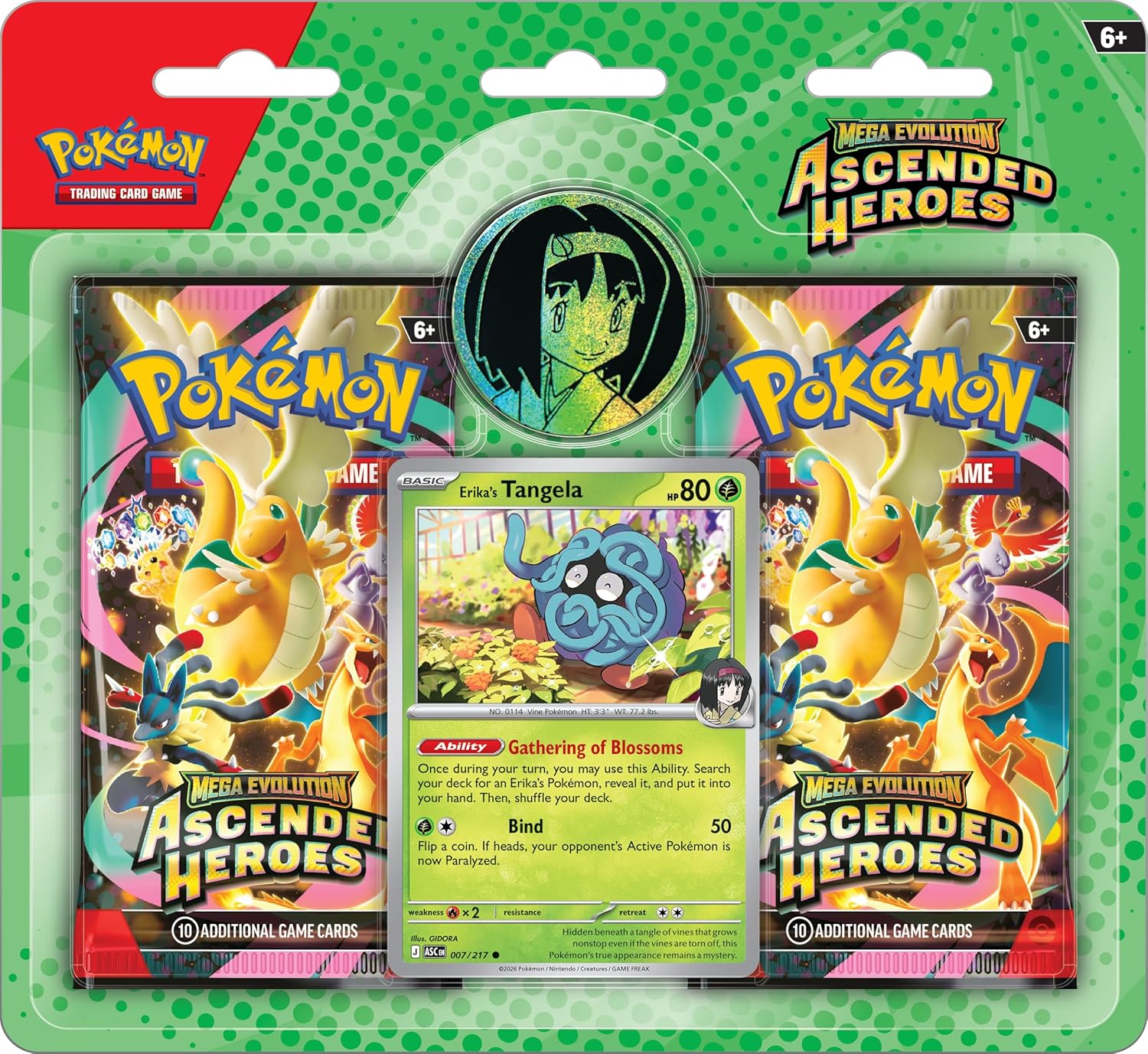 Pokémon TCG: Mega Evolution: Ascended Heroes: 2-Pack Blister (Random Promo)