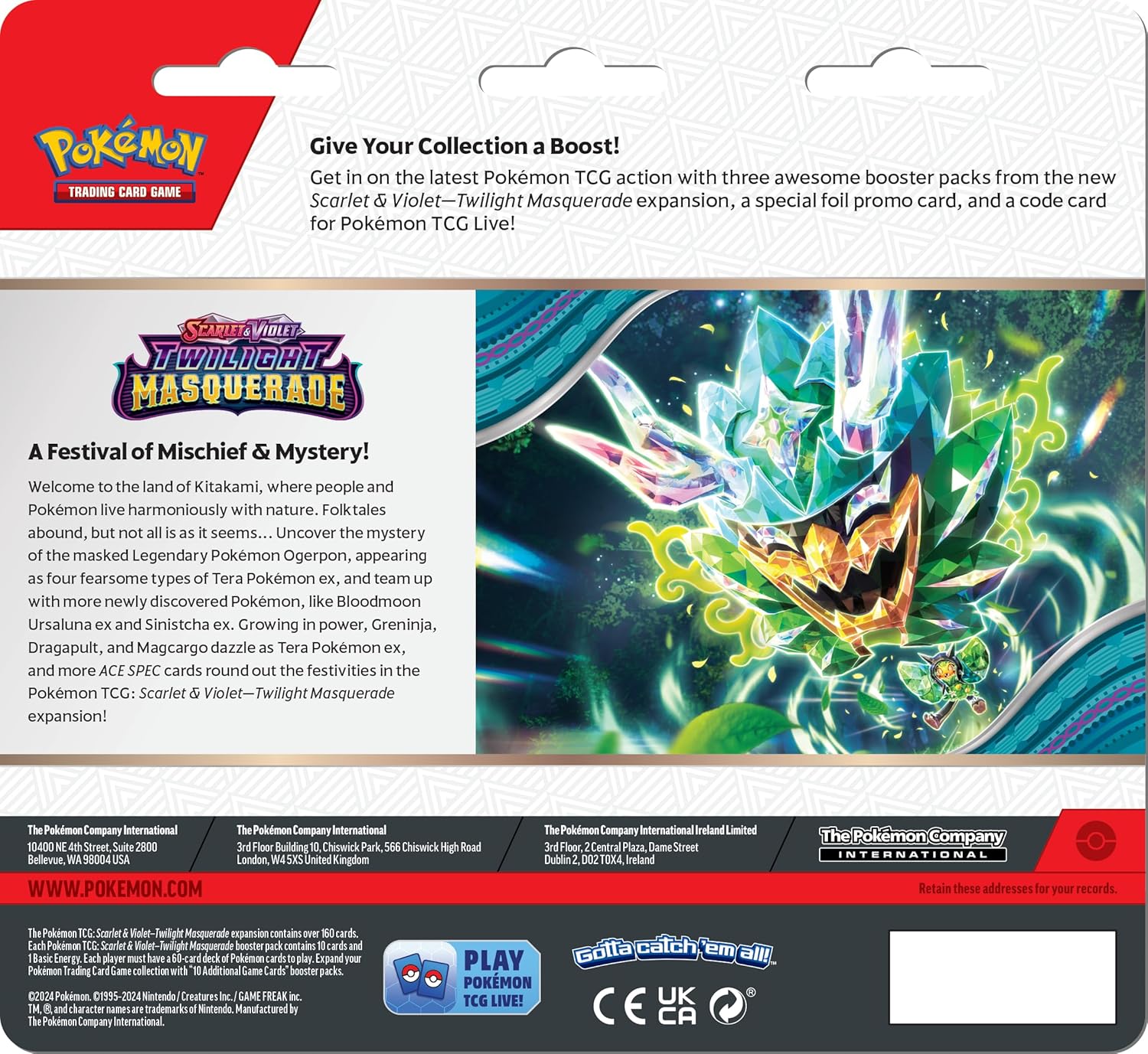Pokemon: Scarlet & Violet—Twilight Masquerade 3-Pack Blister: Revavroom