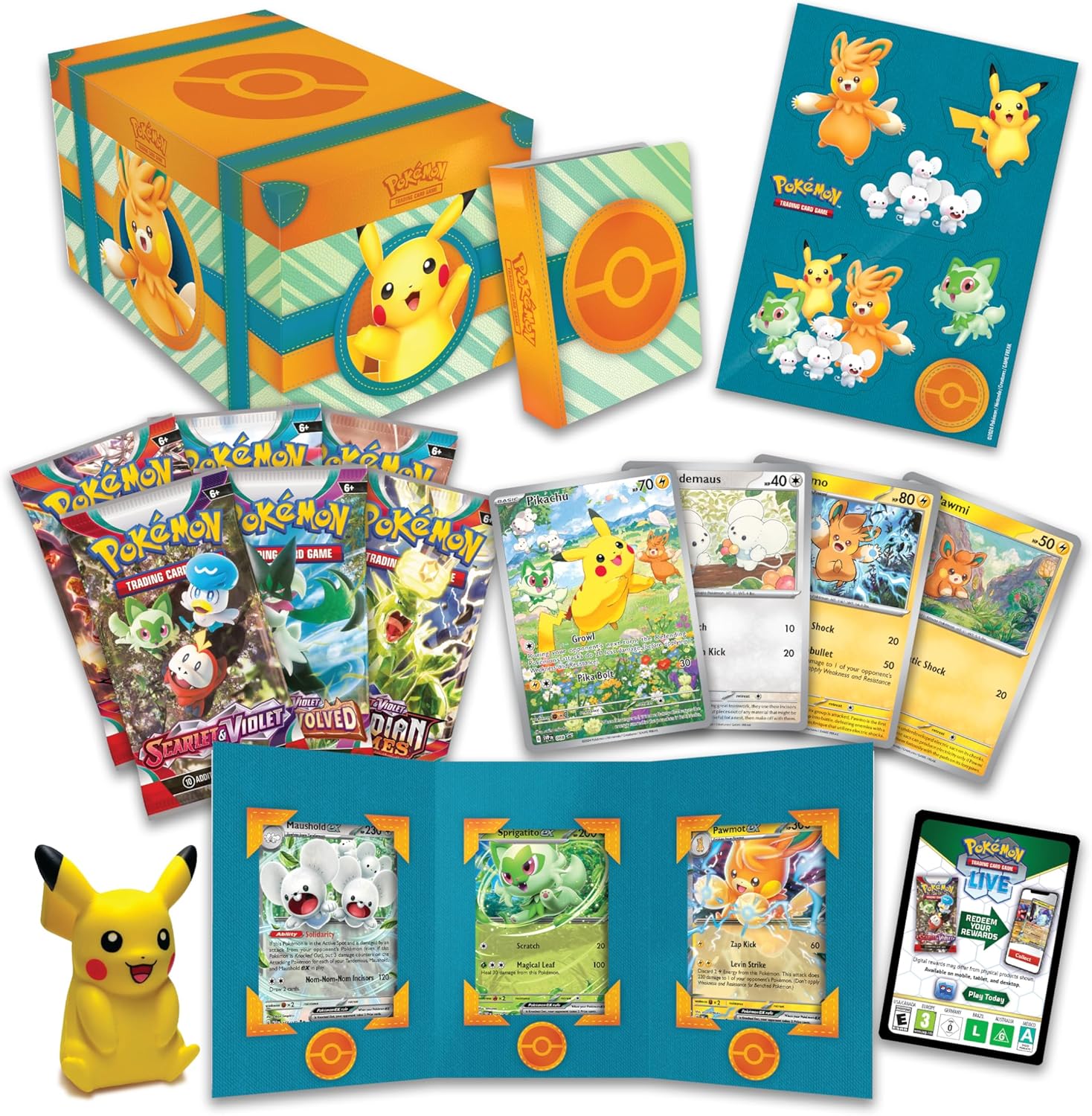 Pokémon Paldea Adventure Treasure Chest Trading Card Game