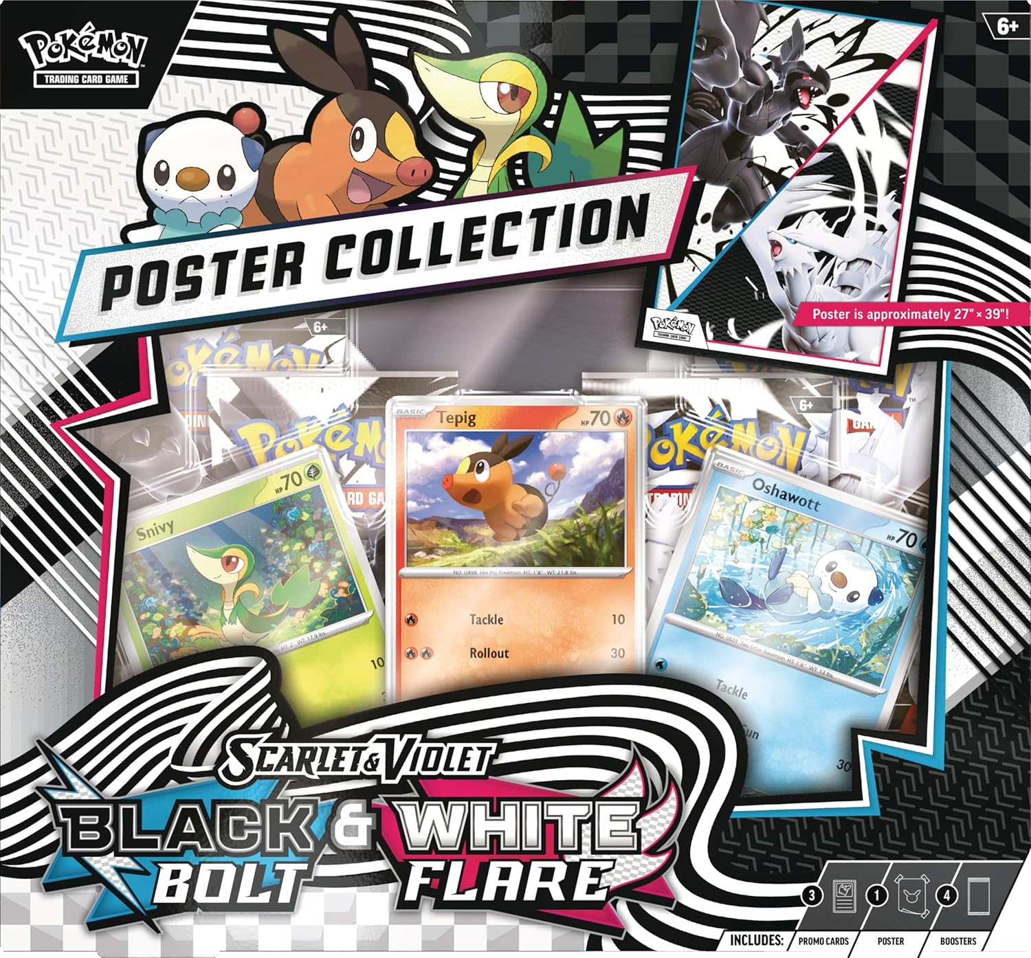 Pokémon: Scarlet & Violet - Black Bolt & White Flare - Unova Poster Collection
