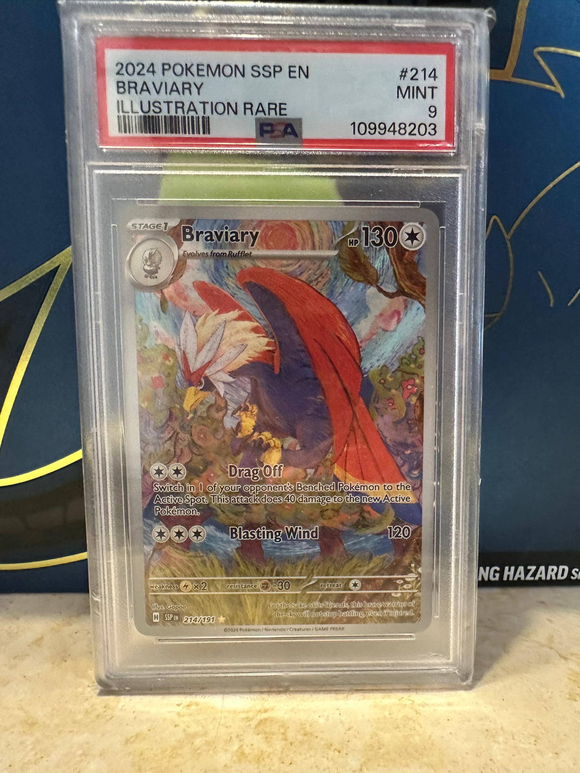 Braviary . Surging Sparks PSA 9