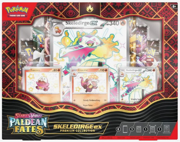 Pokémon TCG: Scarlet & Violet-Paldean Fates Premium Collection Shiny Skeledirge ex