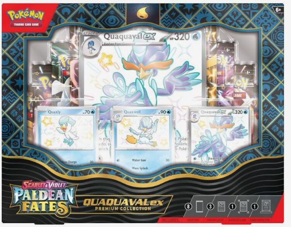Pokémon TCG: Scarlet & Violet-Paldean Fates Premium Collection Shiny Quaquaval ex