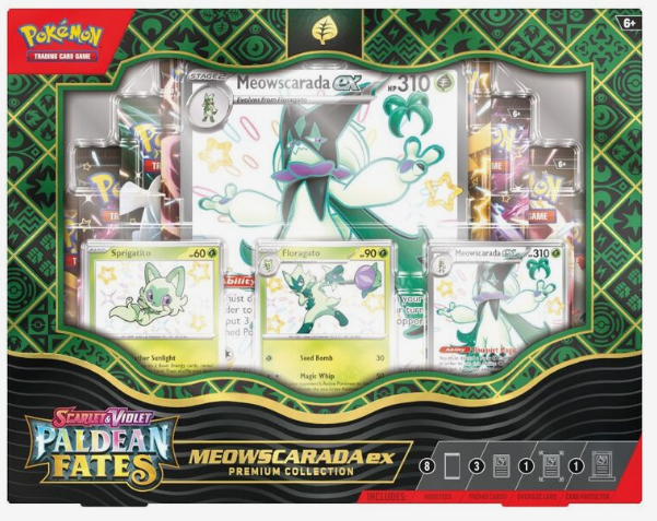 Pokémon TCG: Scarlet & Violet-Paldean Fates Premium Collection Shiny Meowscarada ex
