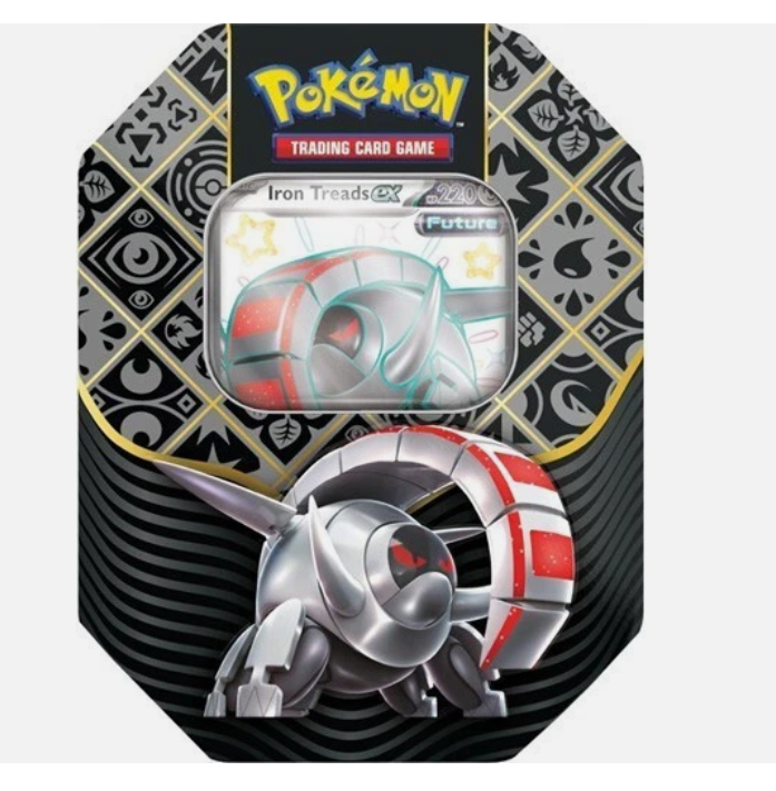 Pokémon Tin Scarlet & Violet Paldean Fates - Shiny Iron Treads ex: