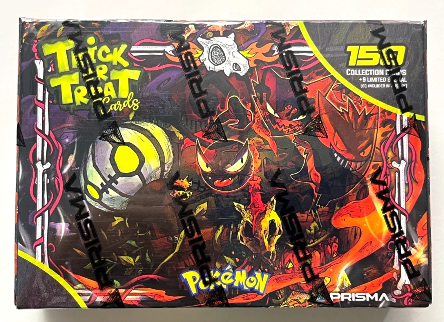 BOX POKEMON HALLOWEEN 2 TRICK OR TRADE PRISMA Cards 150/150 Glow in Dark